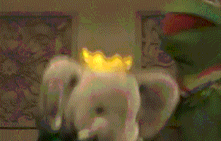 Gif animé Babar et Kermit